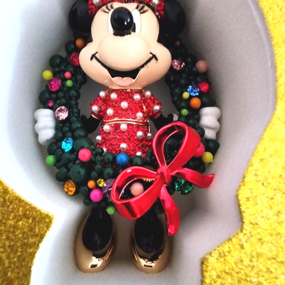 Baublebar Christmas Minnie Wreath Bag Charm - Picture 3 of 3